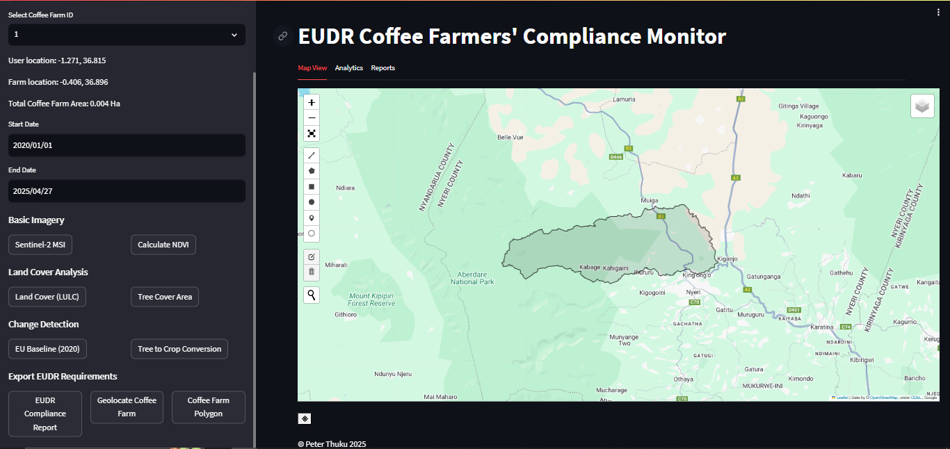 EUDR Coffee Farmers' Compliance Monitoring Application (CFCMA)